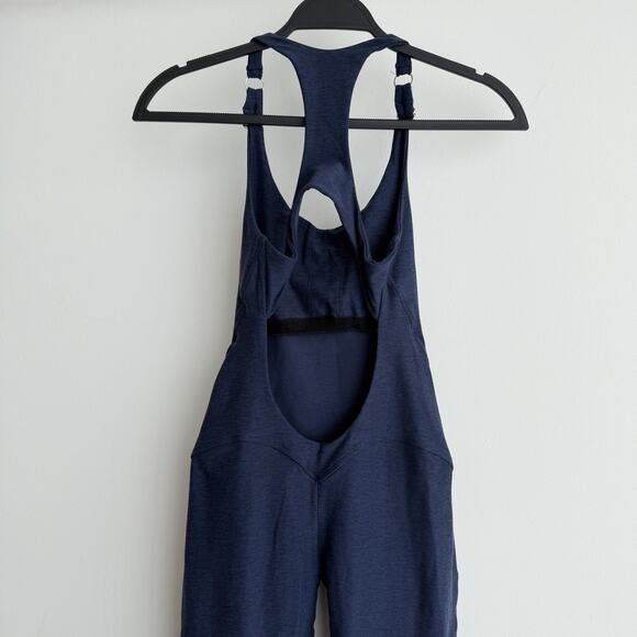 Bombshell Sportswear Athletic Bodysuit Medium Cosmic Blue Heather Gym Jumpsuit - Picture 5 of 12